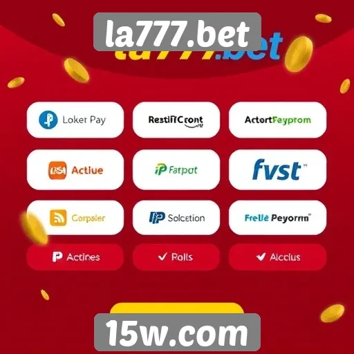 Métodos de pagamento aceitos pelo la777.bet